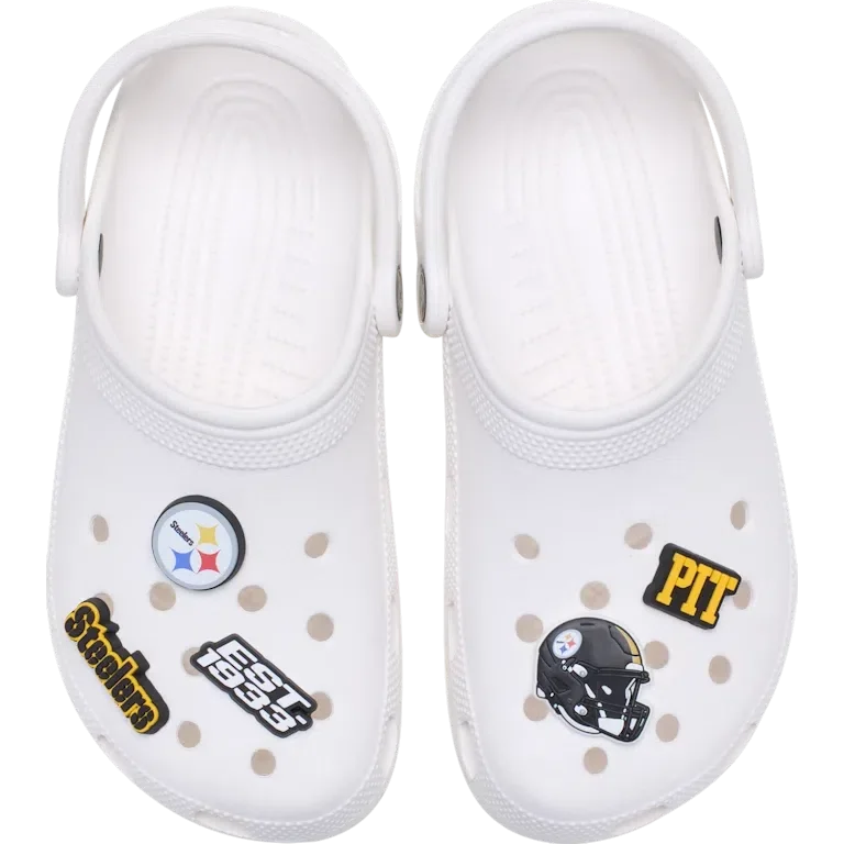 Nfl Pittsburgh Steelers 5 Pack Jibbitz Shoe Charm Nfl Pittsburgh Steelers 5 Pack Jibbitz Shoe Charm
