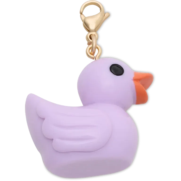 Purple Rubber Duck Charm Jibbitz Shoe Charm Purple Rubber Duck Charm Jibbitz Shoe Charm
