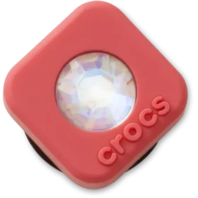 Red Square Pvc Smt Gem Jibbitz™ Charms