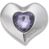 Silverandpurple Smt Gem Heart Jibbitz™ Charms