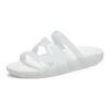 Splash Glossy Strappy Sandal “White”