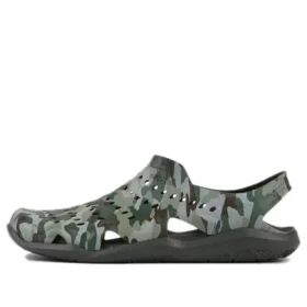Swiftwater Camo Wave Sandals “Green Brown”