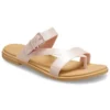 Tulum Shimmer Toe Post Sandals “Pink Clay”