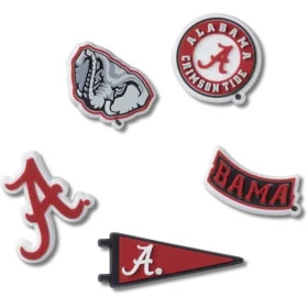 University of Alabama 5 Pack Jibbitz™ Charms