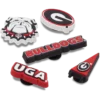 University of Georgia 5 Pack Jibbitz™ Charms